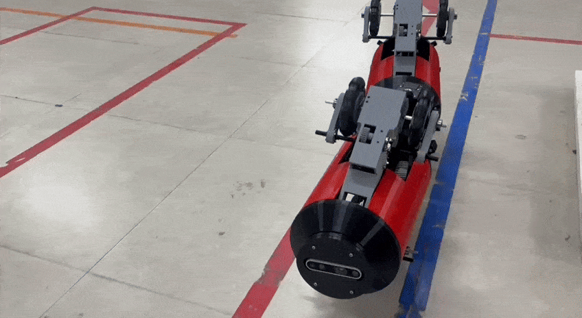 Ground mobility test of a multimodal robot