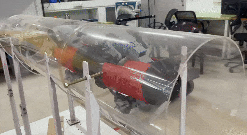 Reverse pipe traversal test