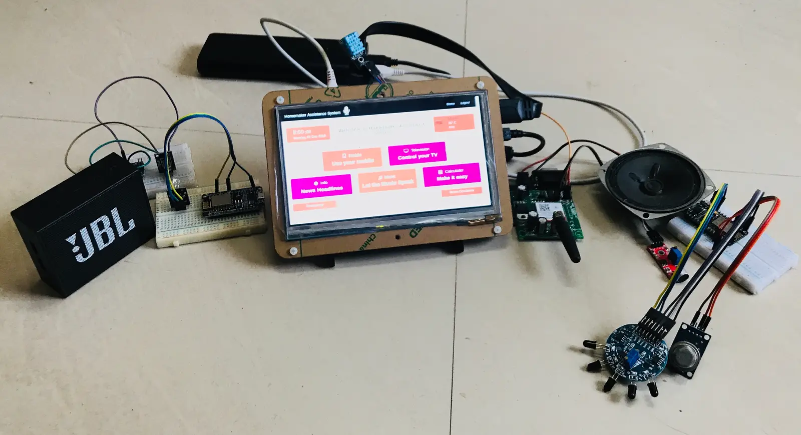 Completed home assistance hardware prototype
